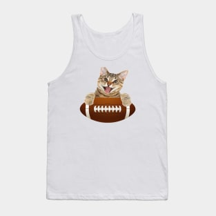 Cat football Tank Top